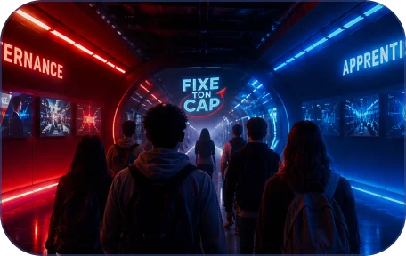 Tunnel des choix du salon Fixe Ton Cap avec parcours alternance et apprentissage